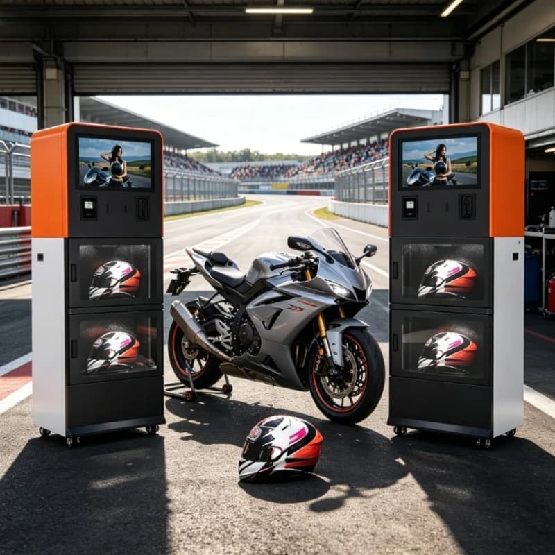 Custom Helmet Cleaning Vending Machine, Automatic Motorcycle Bike Dry Cleaner Sanitation