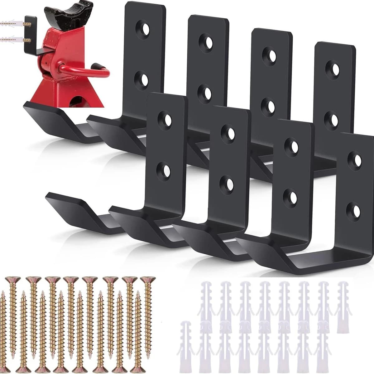 Heavy Duty Metal Hooks, Wall Mount Tool Hangers, Multipurpose Utility Hooks for Garage Warehouse Kitchen Bathroom Hardware