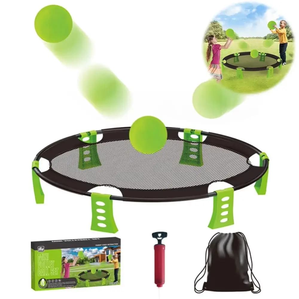 With Carry Bag Volleyball Battle Game Foldable 2 Balls Inflatable Volleyball Game Portable Inflatable