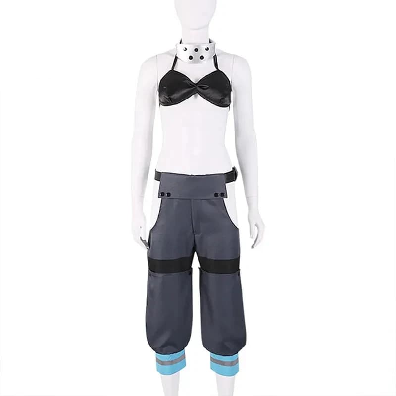 A;3\v,7'd/Anime Manga Fire Force Maki Oze Cosplay Uniform Set Shinra Kusakabe Mask gloves Costume Halloween Party for x;4'v\7,h/