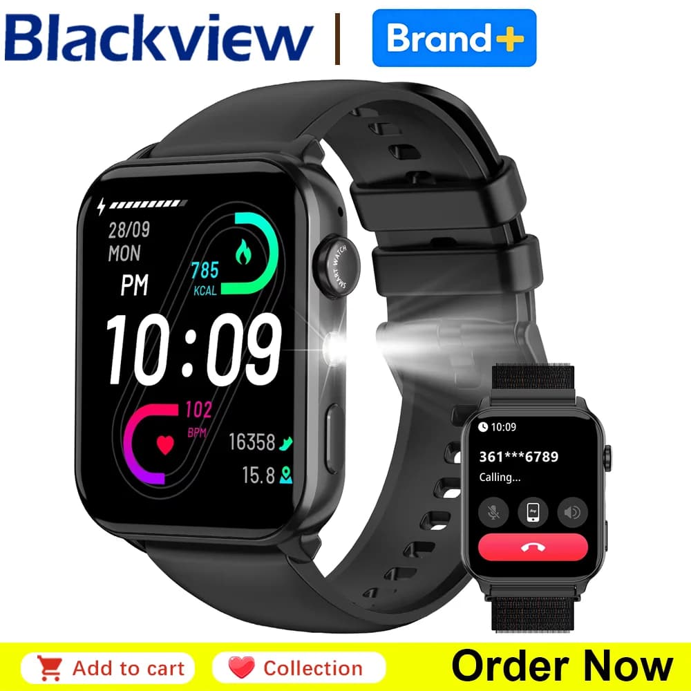 New R30 Max Smartwatch 1.91 ''TFT HD Screen with LED Torch Health Monitor Bluetooth Call Watches for Men Women Gifts