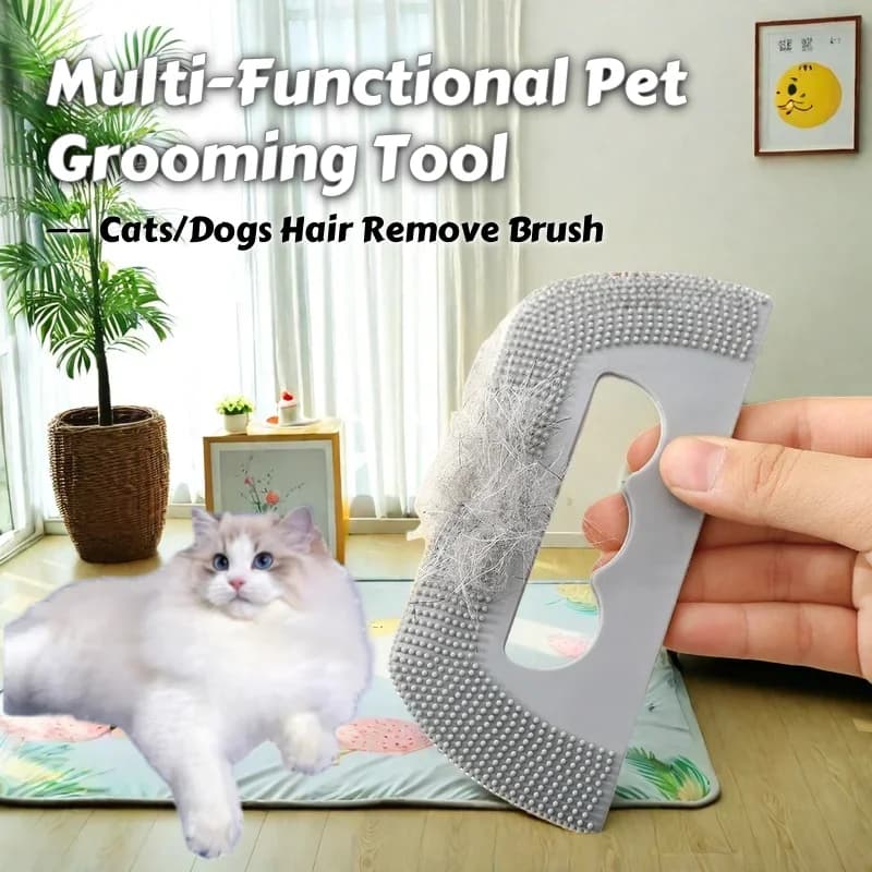 Kit per toelettatura animali domestici da 1/3/5 pezzi – Dispositivo per la rimozione dei peli in gel delicato, rasoio per pelucchi e rullo adesivo combinato per gatti/cani, rimozione dei tessuti e pulizia