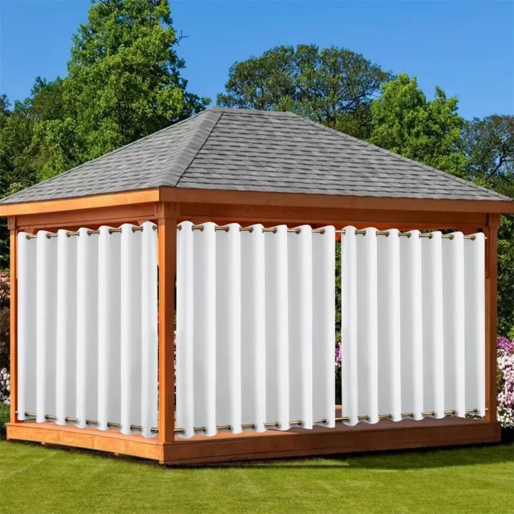 Tenda con occhielli superiori e inferiori Tende esterne impermeabili e antivento Tenda oscurante personalizzata per giardino, patio, portico, piscina