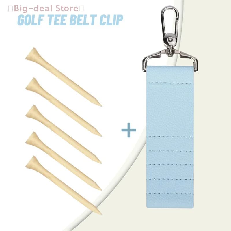 【M】Guanti da golf colorati con nastro magico, clip porta tee da golf bifacciale, porta tee da golf portatile da esterno, accessori da golf