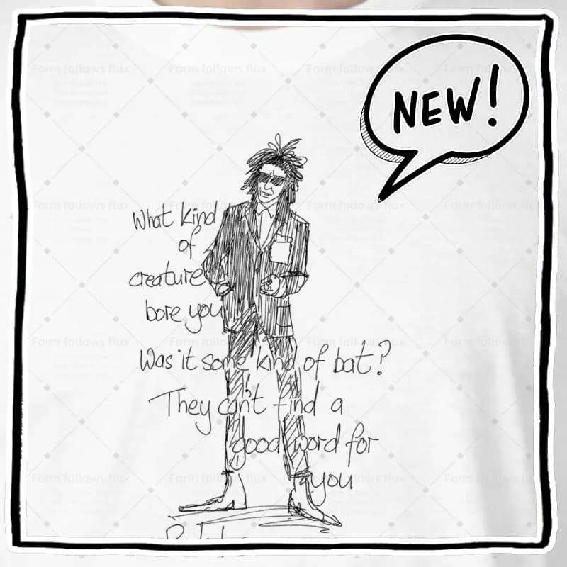 T-shirt con cappuccio da uomo 2026 John Cooper Clarke Punk Rock, stile fumetto disegnato a mano, unisex, taglie dalla S alla 6XL, adatto anche alle taglie forti