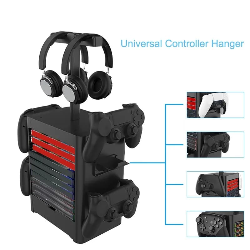 DT81 Multi-Platform Gaming Accessory Stand for PS5, PS4, Xbox Series, Xbox One