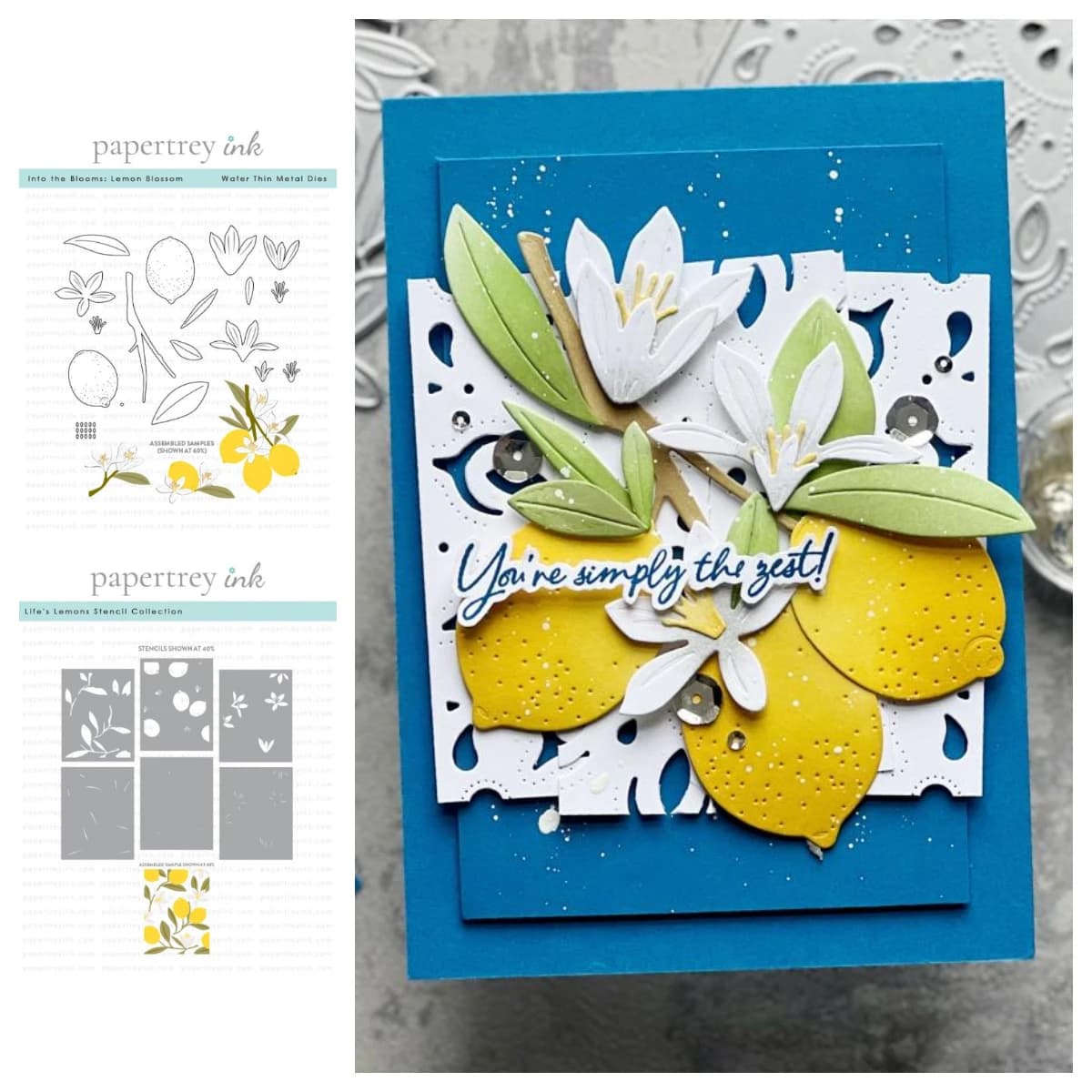Lemon Blossom Die Stencils 2025 New Metal Cutting Dies Set DIY Scrapbooking Stamps Diary Making Greeting Cards Template Molds