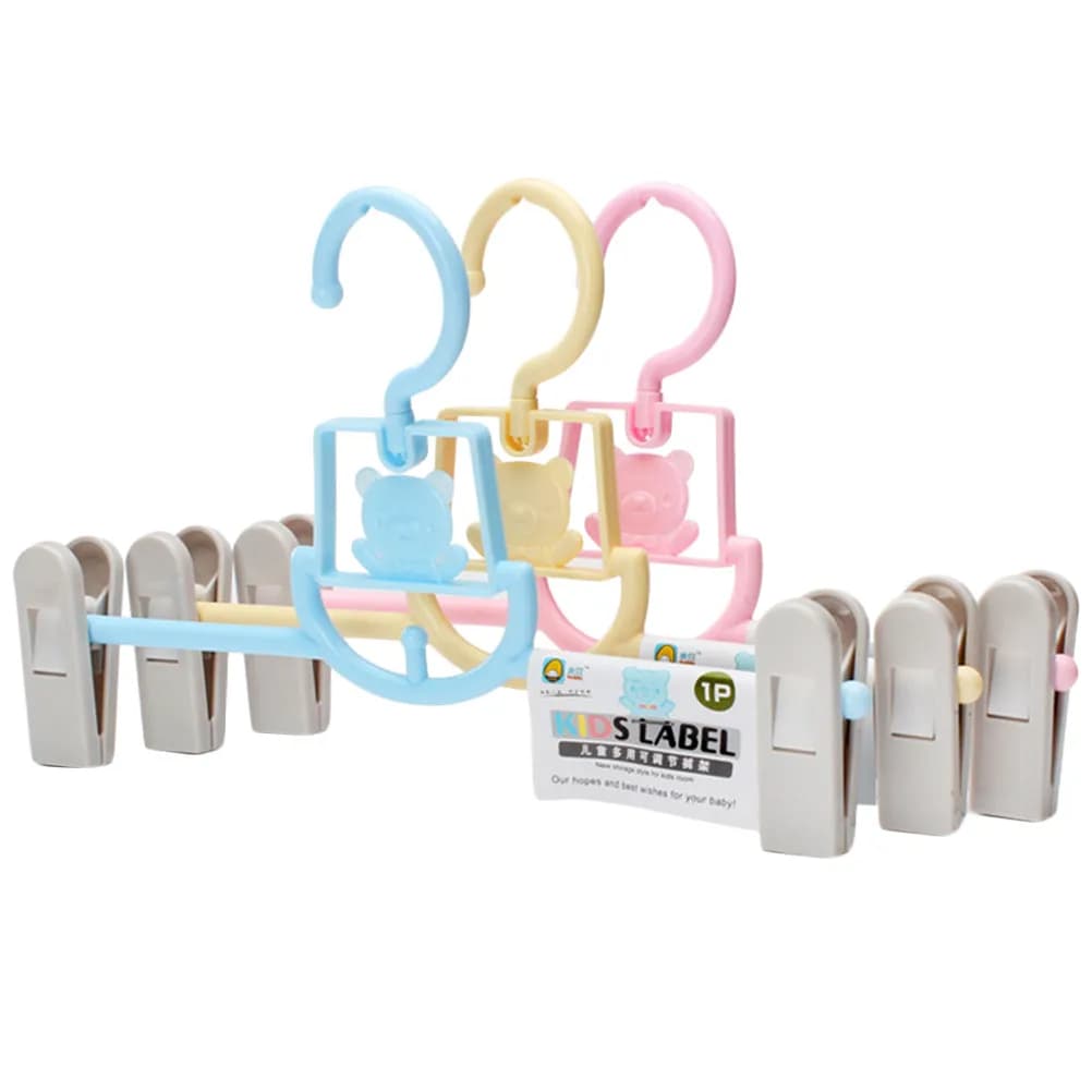 Set of 3 Trousers with Clips, Multipurpose Stendibiancheria Adjustable for Home and Clothing Stores