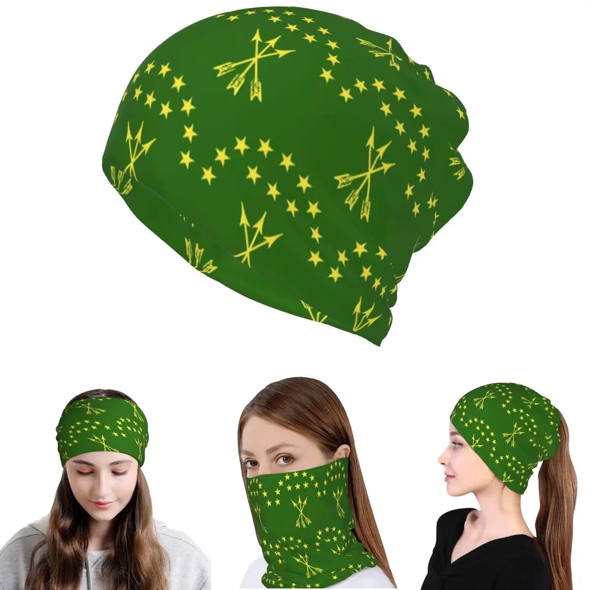 Regalo con bandiera Adiga per i cirasiani, bandana Great Adygea, scaldacollo, sciarpa magica, balaclava multiuso, berretto, cappello unisex per adulti