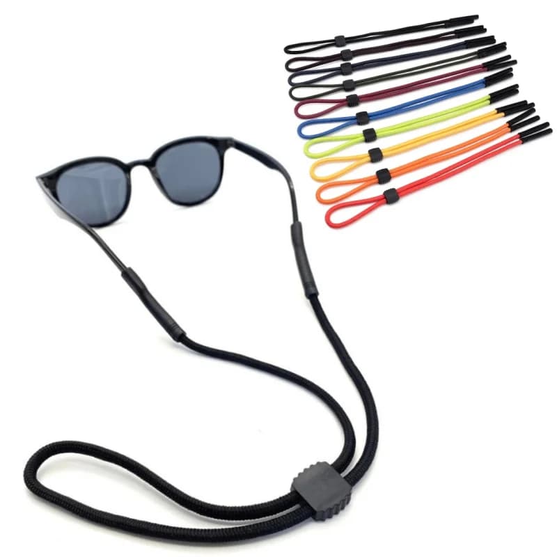 Cordino Antiscivolo per Occhiali da Sole Unisex, Cordoncino Elastico in Poliestere per Occhiali Sportivi da Donna e Uomo