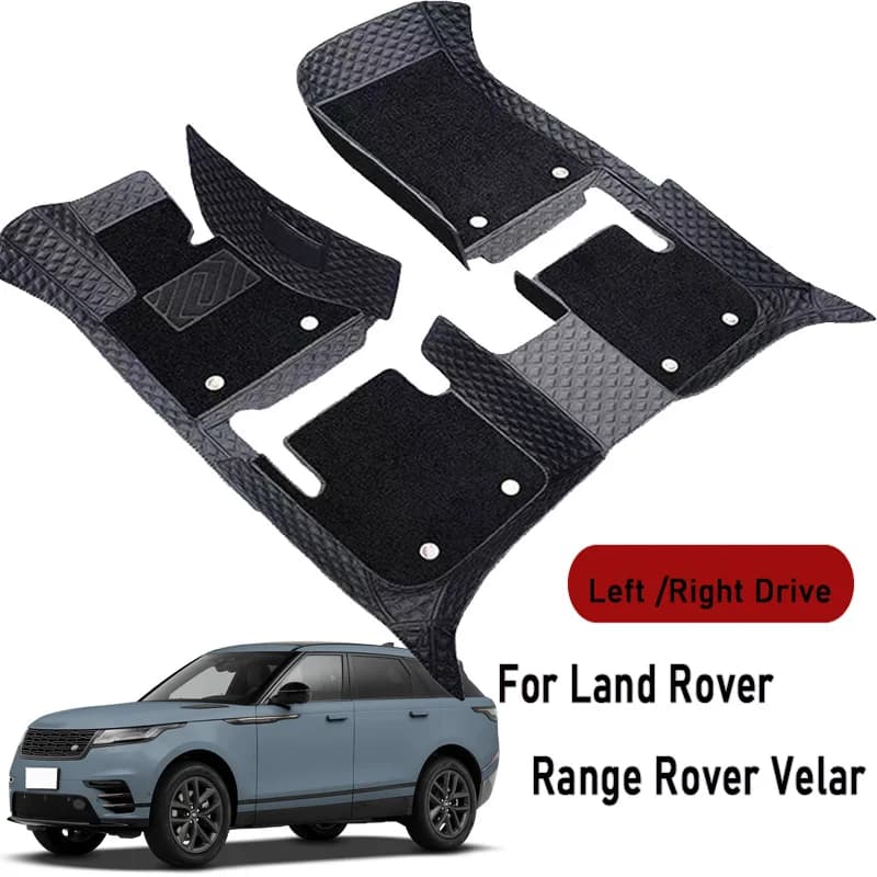 Car floor mats for Land Rover Range Rover Velar 2017 2018-2024 Customauto foot Pads automobile carpet cover interior accessories