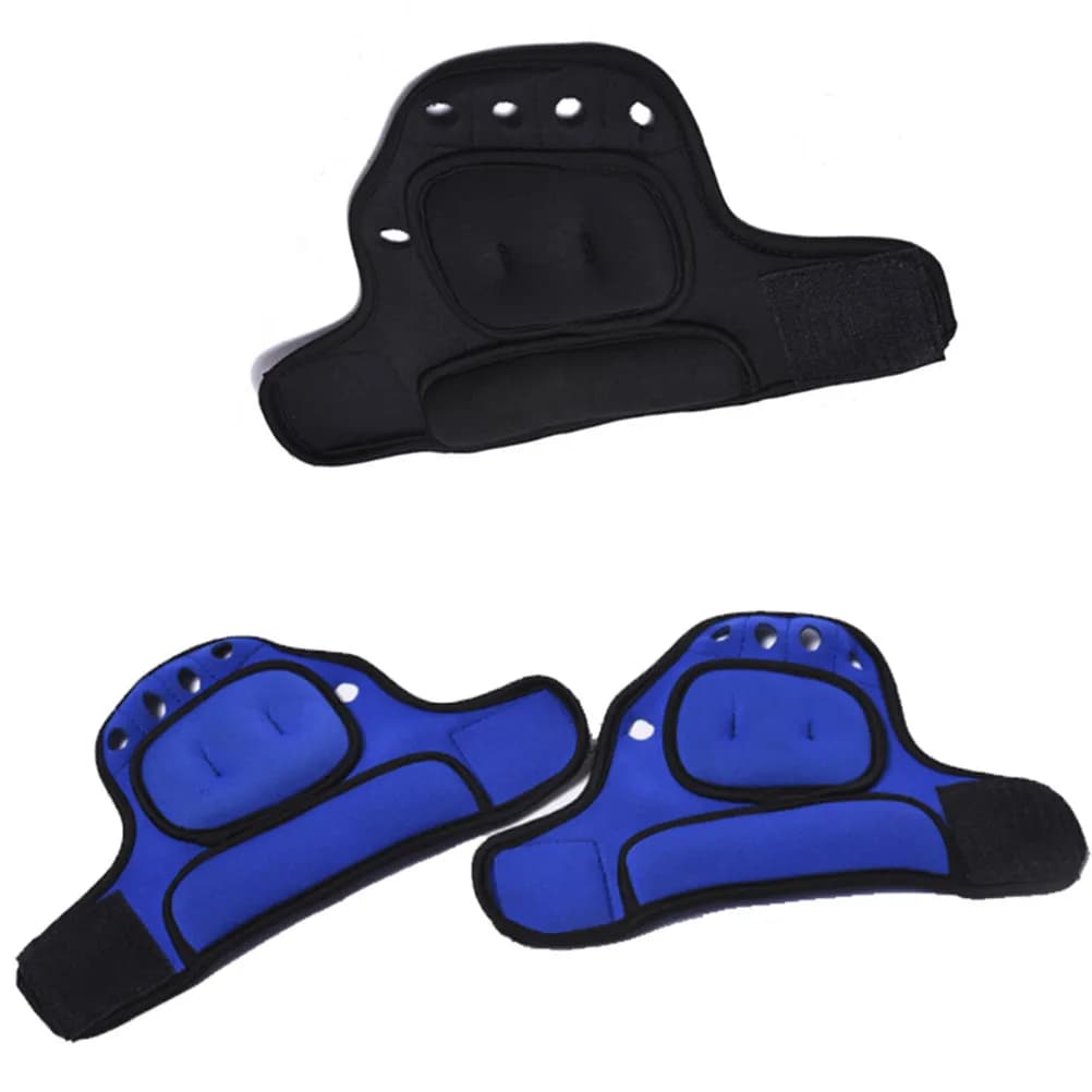 1 Pair 1Kg Weighted Training Gloves Fingerless Fitness Hand Weights For Men Women Exercise Resistance Gym Running Jogging Blue