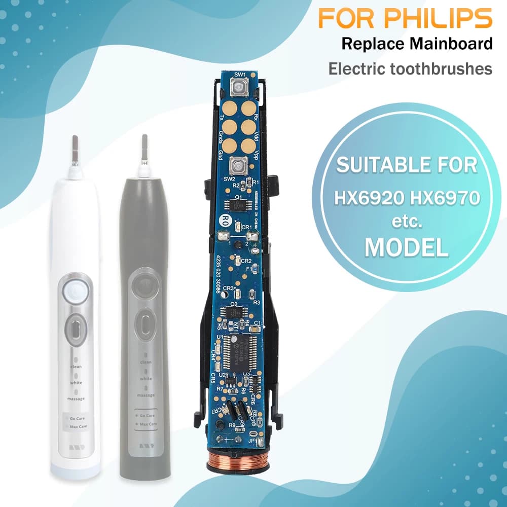 1 pcs HX6920 HX6970 control board electric toothbrush motherboard for Philips Sonicare electric toothbrush replace parts Mainboar