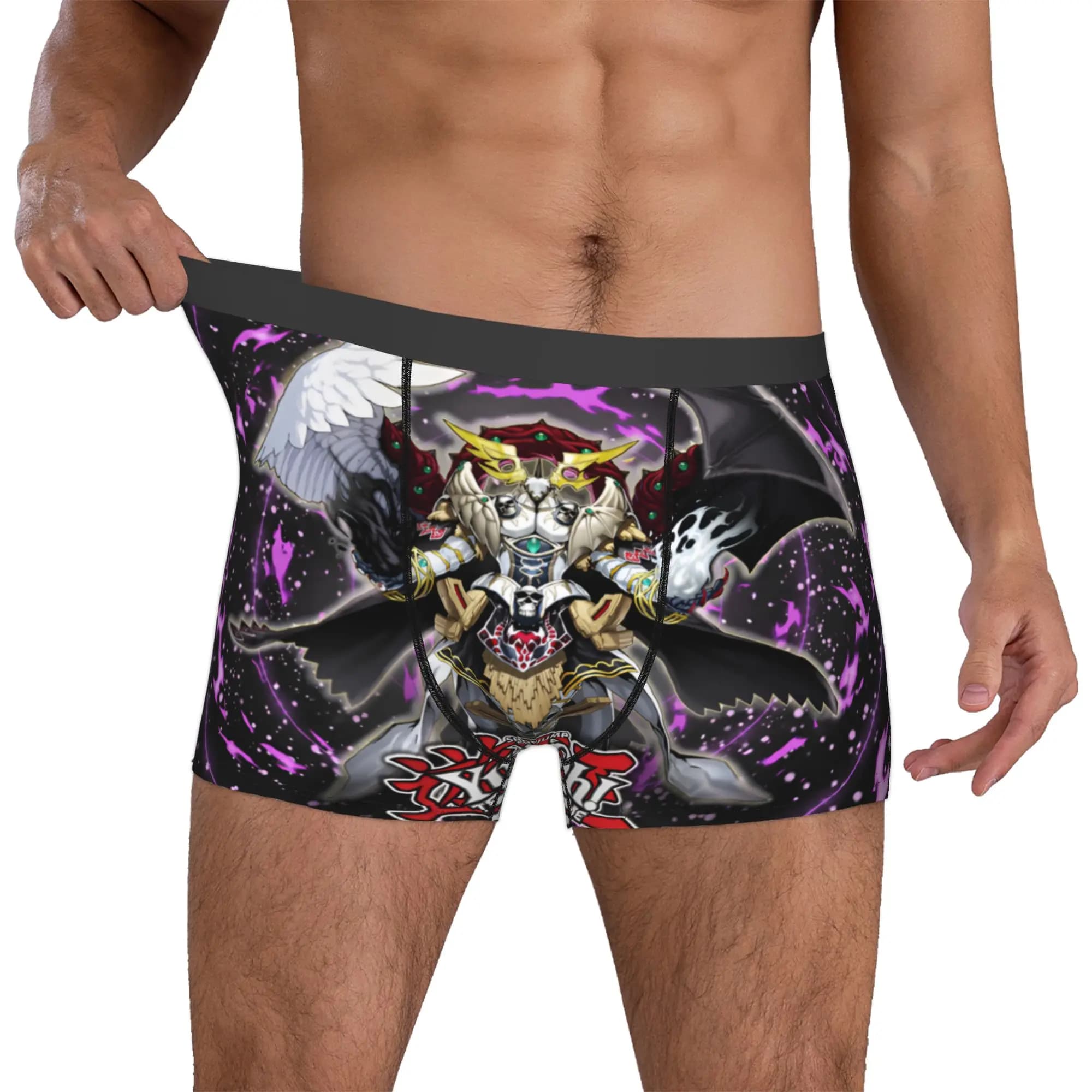 Y-Yus Gi O-Ohs Underwear Male Printed Japan Anime Card Game Manga Boxer Briefs Shorts Panties Soft Underpants