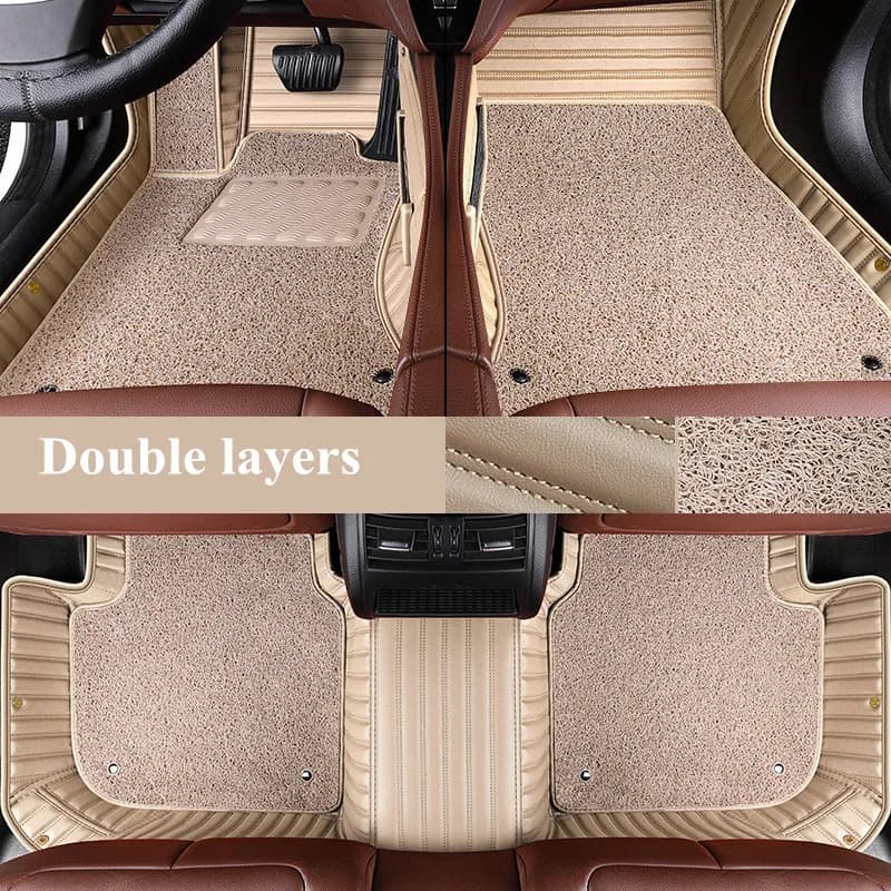 Good quality rugs, Custom special car floor mats for Jeep Wrangler JL 4 door 2025-2018 waterproof double layers carpets