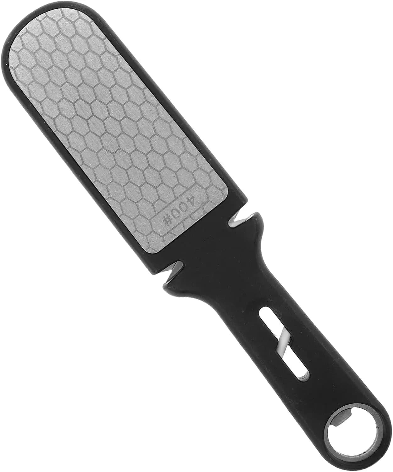 Double Facial Multifunction Sharpener, Stone for Sharpening 400/1000 Grit, Diamond Sharpening Tool, Tungsten Steel and Ceramic for All Types of Kitchen Knives