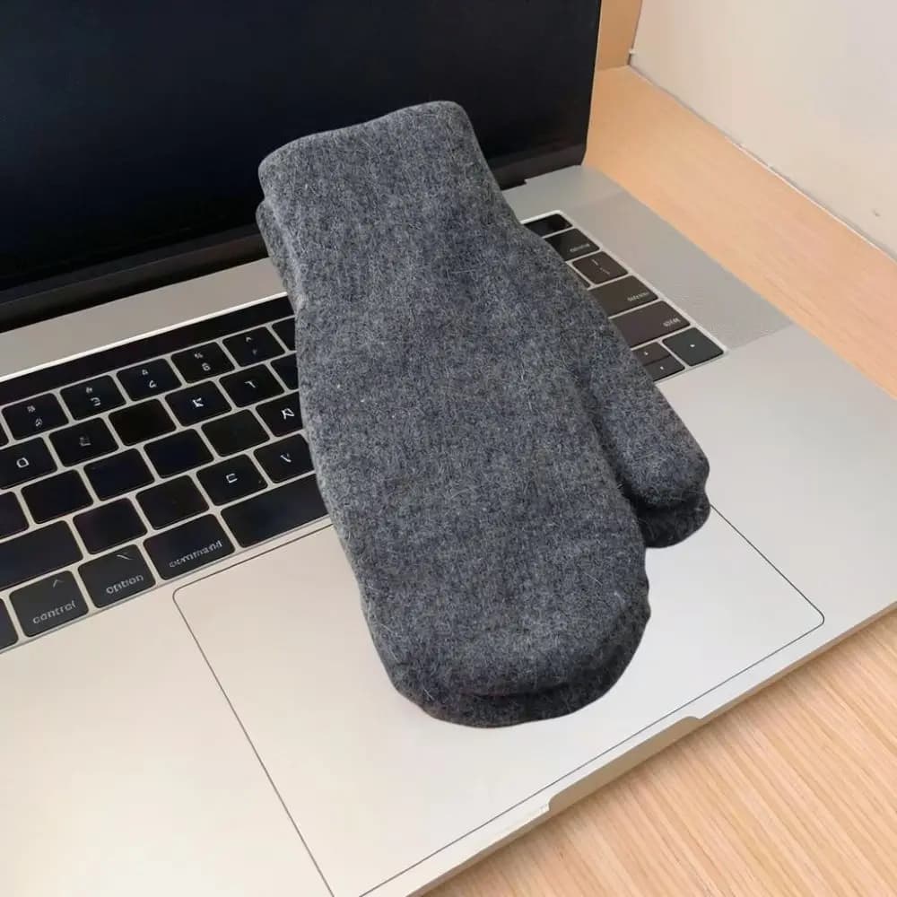 Thermal Winter Gloves Knitted Fleece Lined Full Finger Mittens Soft Thickened Elastic Comfortable Unisex Casual Daily Wear