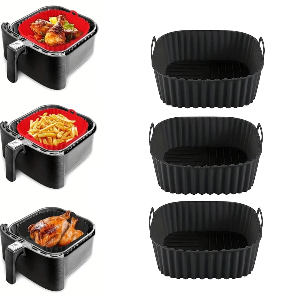 Reusable accessories for the lining of the Airfryer pan Silicone air freshener Pizza Chicken Airfryer Non-stick silicone mold