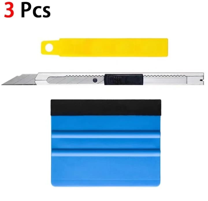 3 Car Vinyl Wrap Tools Film Squeegee Scraper Vehicle Sticker Installation Kit Cutter Knife Car Styling Auto Car Accessories
