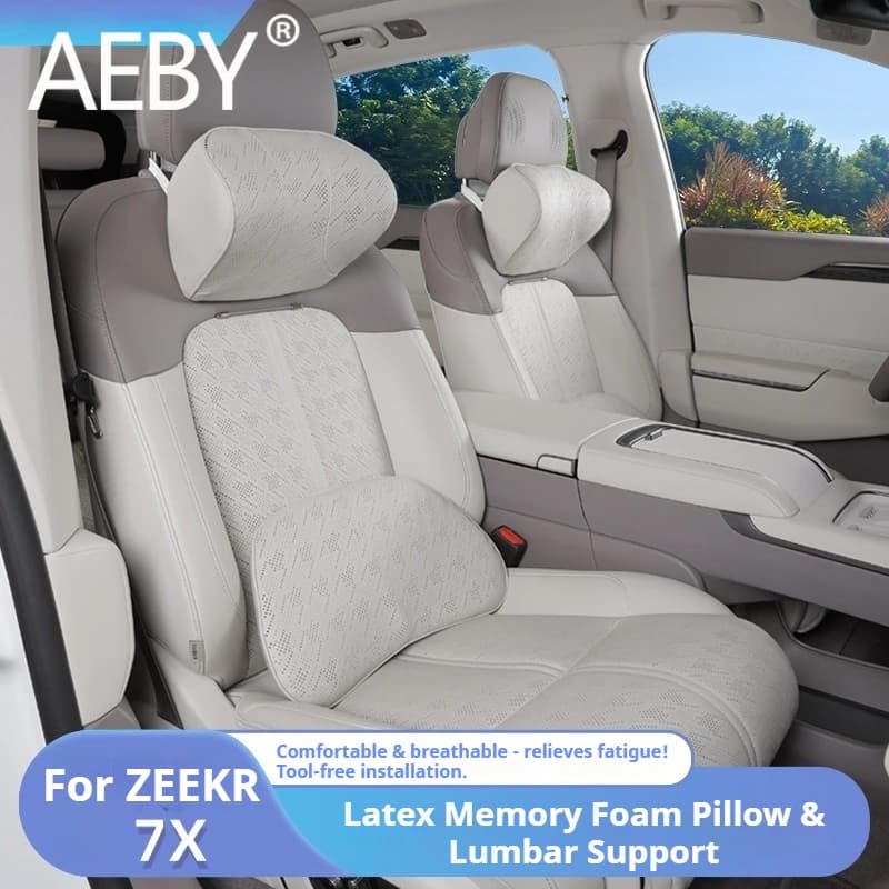 AEBY Per ZEEKR 7X Seggiolino Auto Poggiatesta Cuscino Supporto per il Collo 2024 2025 Cuscino Lombare Schienale Comfort Supporto Set Accessori Auto
