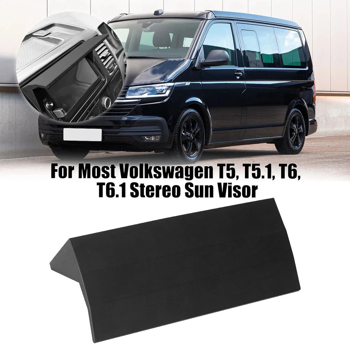 Anti-reflective VW Transporter T5 T5.1 T6 T6.1, Radio Auto Screen visor, ABS accessories