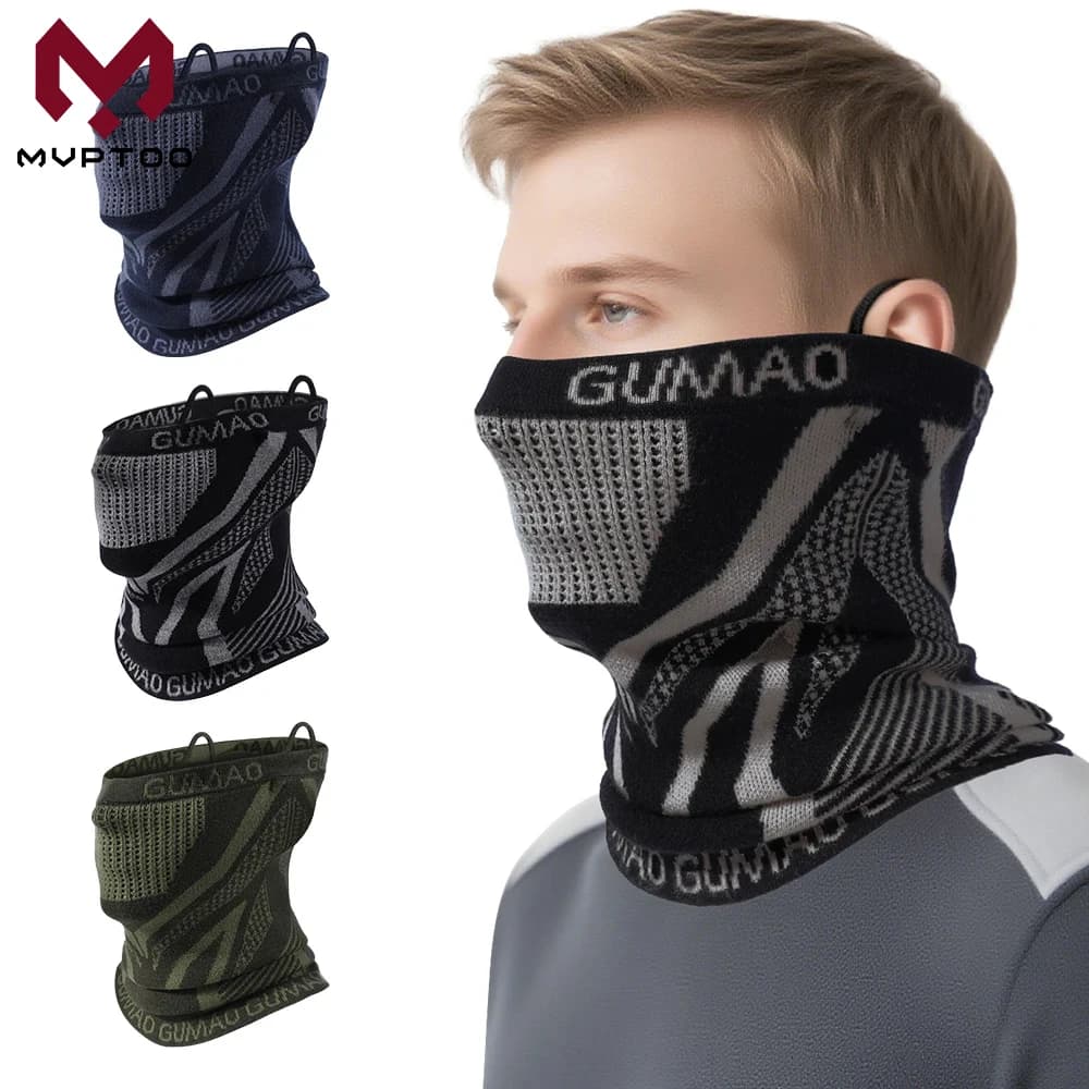 Winter Bandana Scaldacollo Ghetta Sci Antivento Half Face Thermal Cover Sport Race Cycling Hiking Snowboard Mask Men's scarf