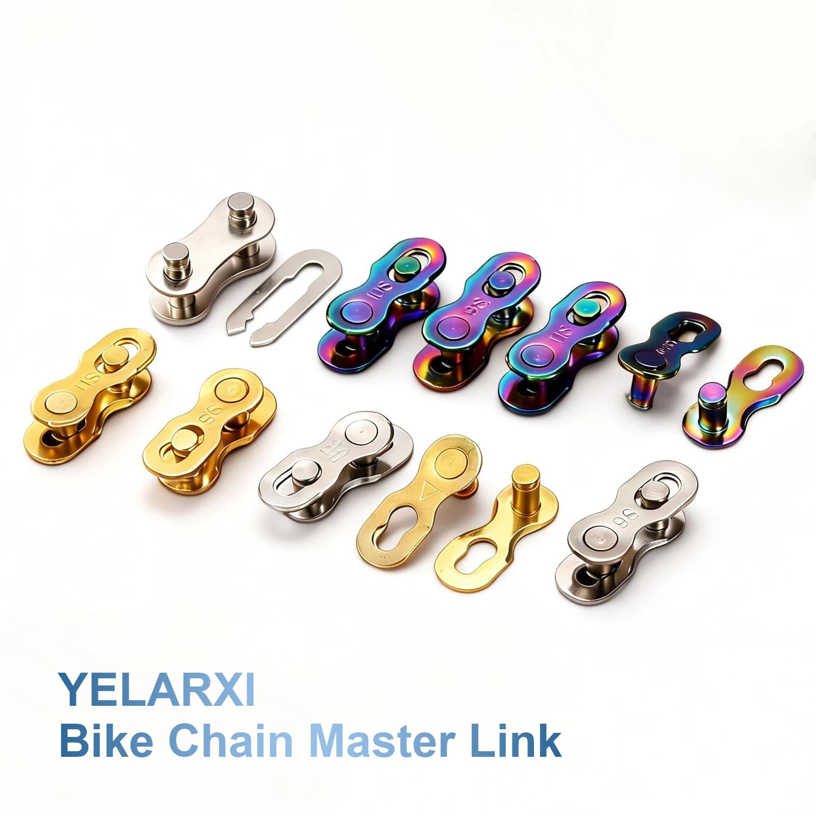 Uxcell 4pair 6/7/8/9/10/11/12 Speed Bicycle Chain Connector Lock Quick Link Road Bike Buckle Joint Buckle Master Cycling Parts