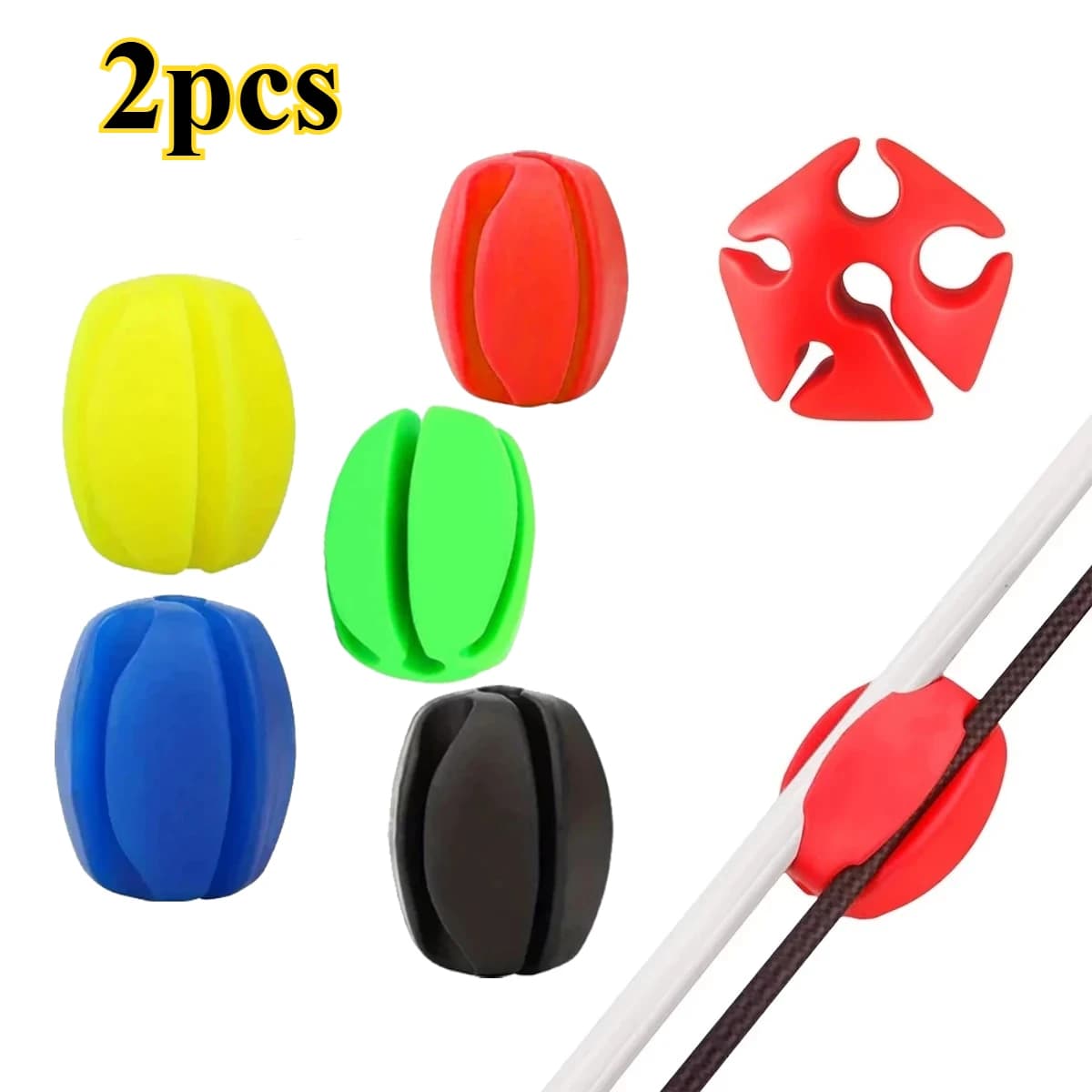 Cinghie porta canna da pesca da 2 pezzi Supporto per canna da pesca in silicone a 5 fori Supporto per canna da pesca portatile Dispositivo di stoccaggio per palla protettiva