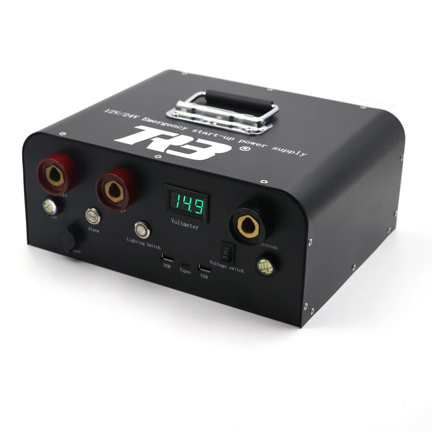 Caricatore USB portatile ad alta corrente per avviamento di emergenza a doppia tensione 12V 24V all'ingrosso per uso di emergenza all'aperto per auto camion