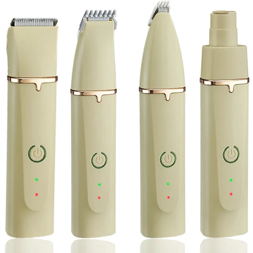Tosatrice Elettrica 4 in 1 per Animali Domestici, Tagliacapelli Professionale con Lima per Unghie, Strumento di Taglio per Cani
