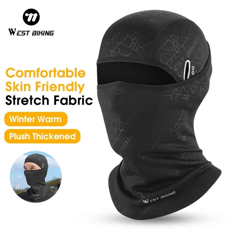WEST BIKING Maschera da ciclismo Autunno Inverno Copricapo termico caldo per bicicletta Moto Escursionismo all'aperto Sport Maschera a pieno facciale