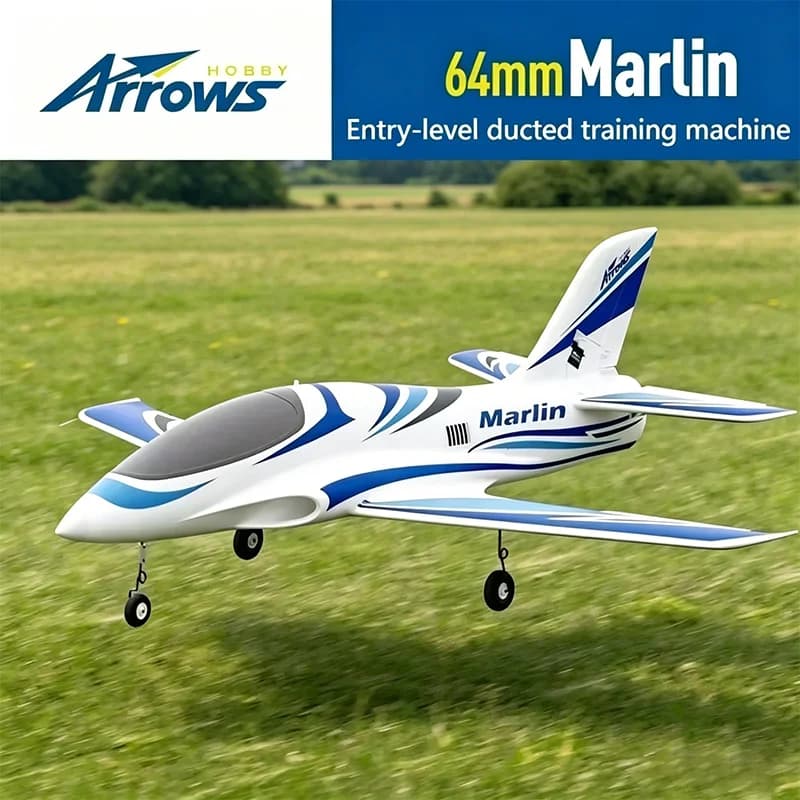 Blue Arrow 64mm Ducted Sport Machine Marlin Fixed Wing Beginners To Fall Resistant Electric Model Remote Control Aircraft PNP