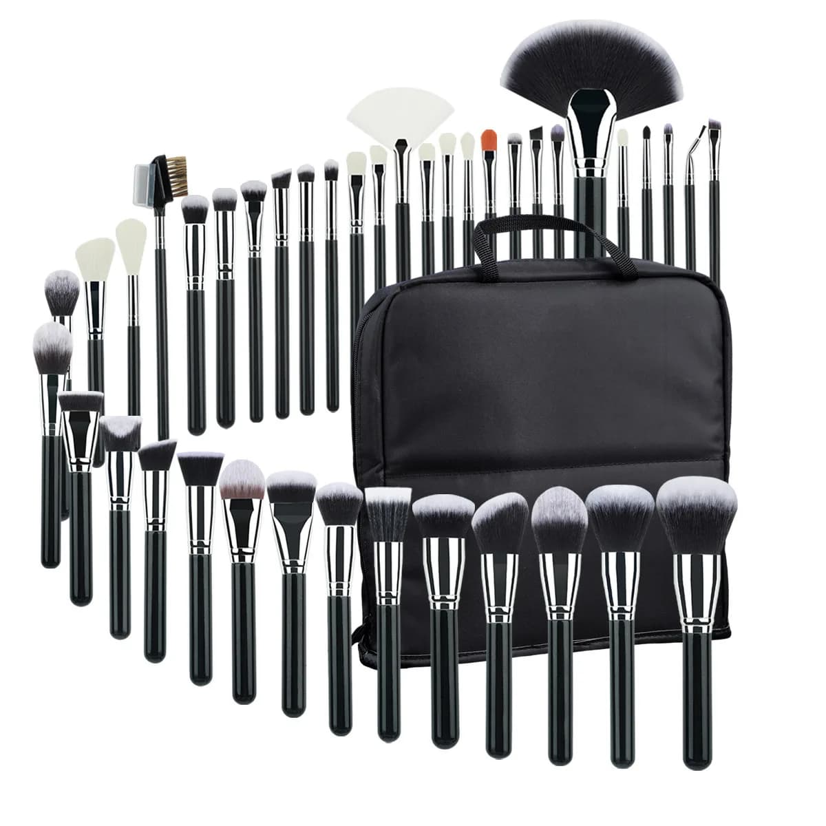 Professional Makeup Brush Set 40 Pieces Brushes Makeup Kit Synthetic Hair Foundation Power Shades Mixing Beauty Tools