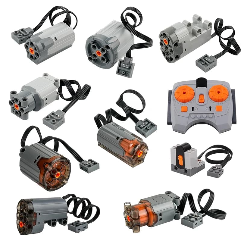 Kit motore MOC Power Functions M/L/XL con tecnologia ad alta velocità per progetti fai da te di blocchi tecnici compatibili