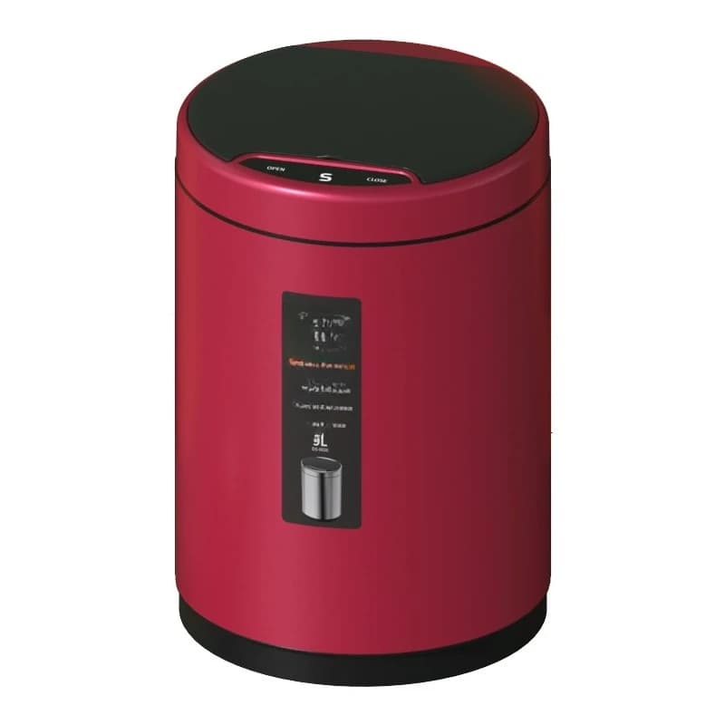Pattumiera intelligente, domestica, induzione completamente automatica, elettrica, lusso leggero, con coperchio, pattumiera impermeabile