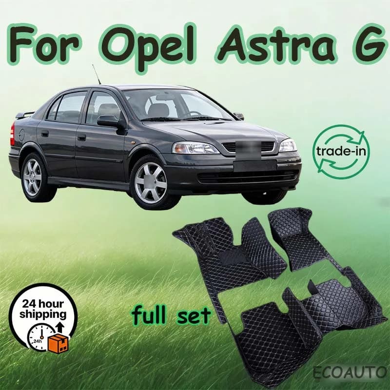 Tappetini auto per Opel Astra G Vauxhall Holden T9 1999 2000 2001 2002 2003 2004 tappetini auto Anti-sporco a 3 porte accessori per auto da pavimento