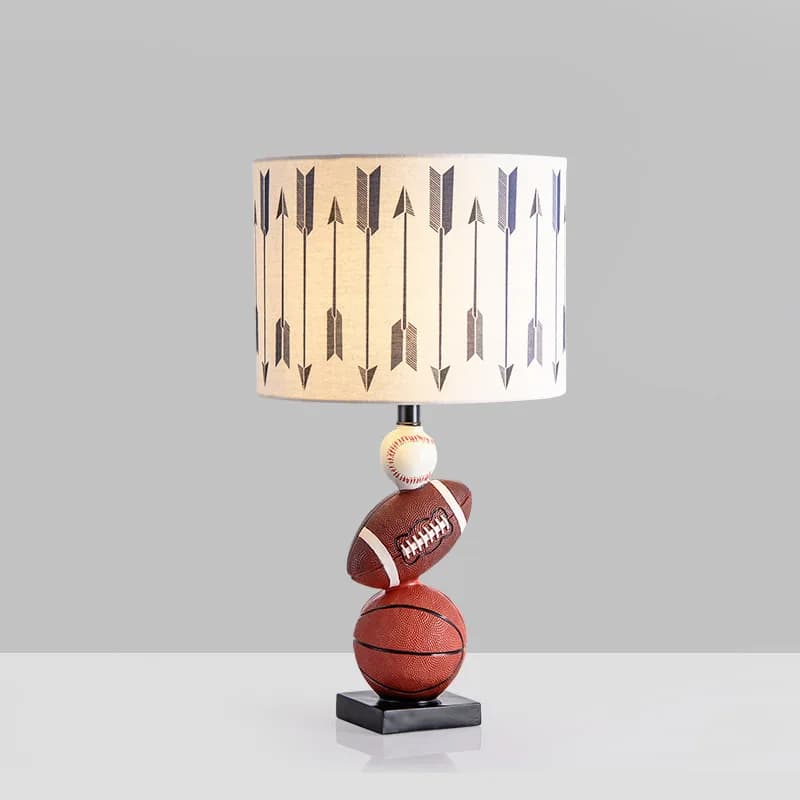 Nordic Children's Room Floor Lamps Boys' Bedroom Headboard Creative Personality American Sports Style Basketball LED Desk Lights