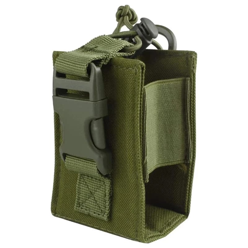 Custodia tattica per walkie-talkie Molle Custodia per interfono Custodia per radio Molle esterna Custodia per walkie-talkie Borsa per accessori