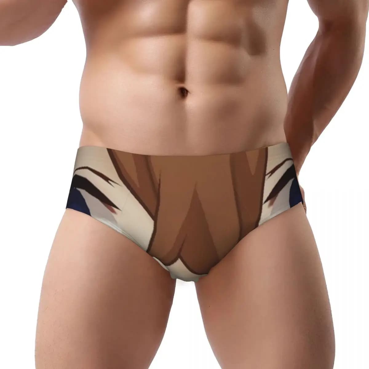 Slip da uomo personalizzati Genshin Impact, comodi, con stampa di personaggi del gioco animato