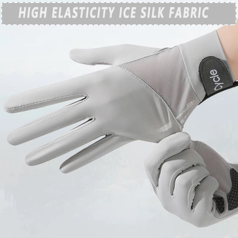 Guanti da Ciclismo Estivi a Dita Intere - Touchscreen con Imbottitura in Gel Ammortizzante per Bici da Strada, Sport all'Aperto, Ciclismo e Corsa