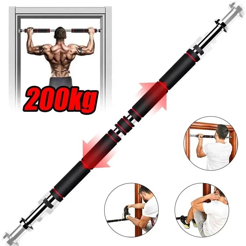 Adjustable Horizontal Bar for Door or Wall Drives, for Strength Training and Gymnastics, Ideal for Home Gym