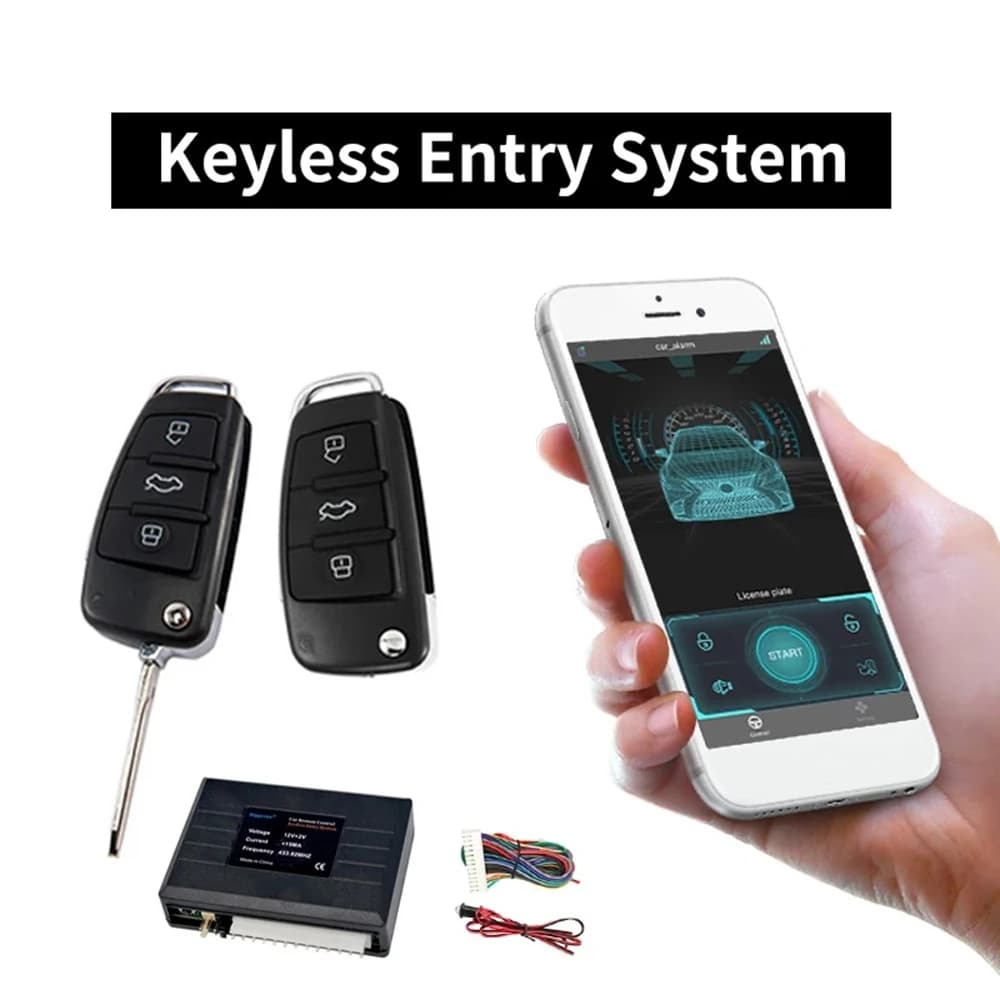 Allarme auto Kit serratura porta centrale ingresso senza chiave per auto Applicazione senza chiave per auto con ingresso telecomando