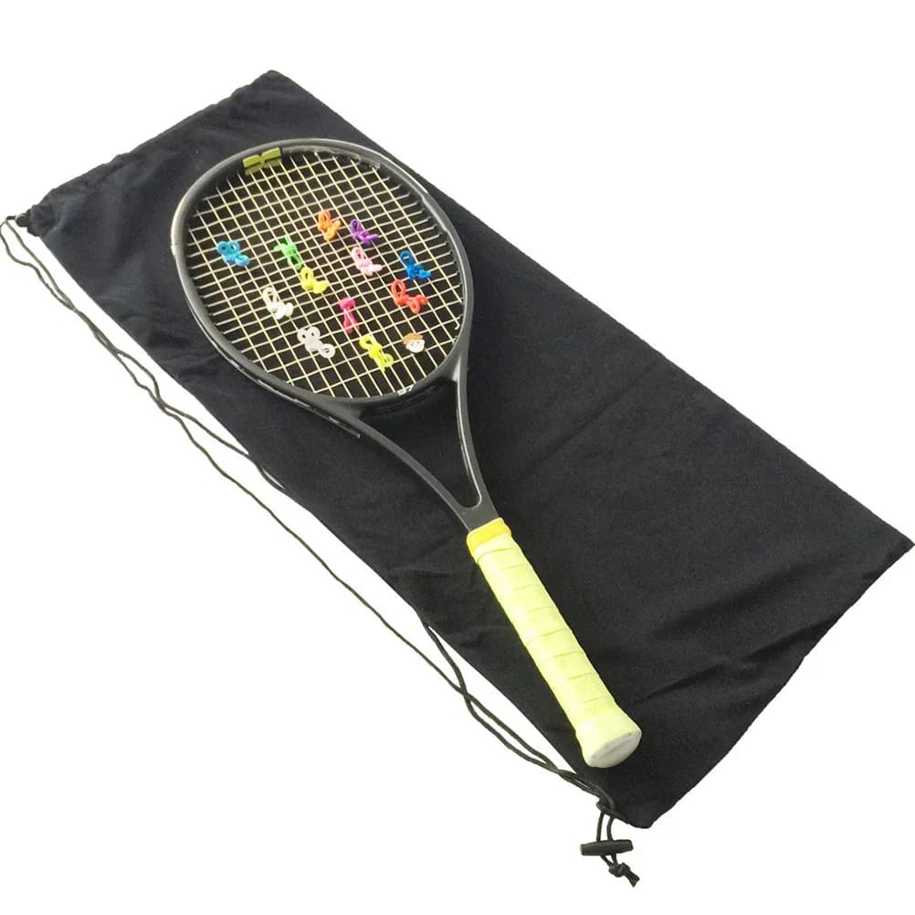 Bag with large black coulisse, elegant protective bag for tennis rackets, ideal for storing clothes, shoes, jewelry, Christmas gifts and wedding