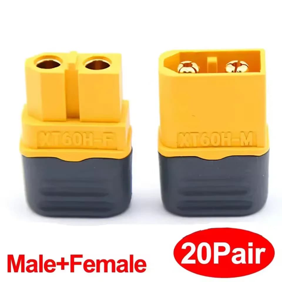 5 paia di connettori XT60H con custodia protettiva, connettori XT60 femmina/maschio per batterie Lipo RC, auto, droni FPV, aeroplani