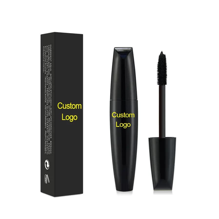 30 pieces Custom Logo Wholesale Silk Mascara Eye Lash Curling Mascara for organic silk fiber waterproof with volume often