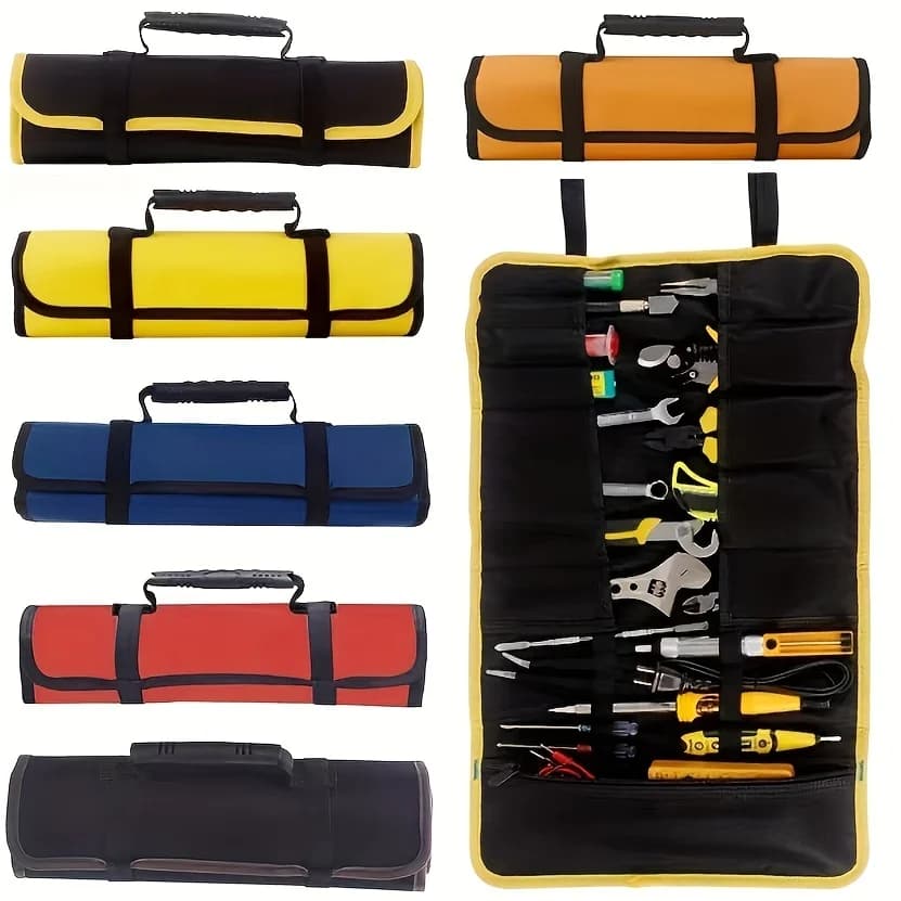 Rullo manuale impermeabile con chiave pieghevole in tela Oxford a 22 tasche
