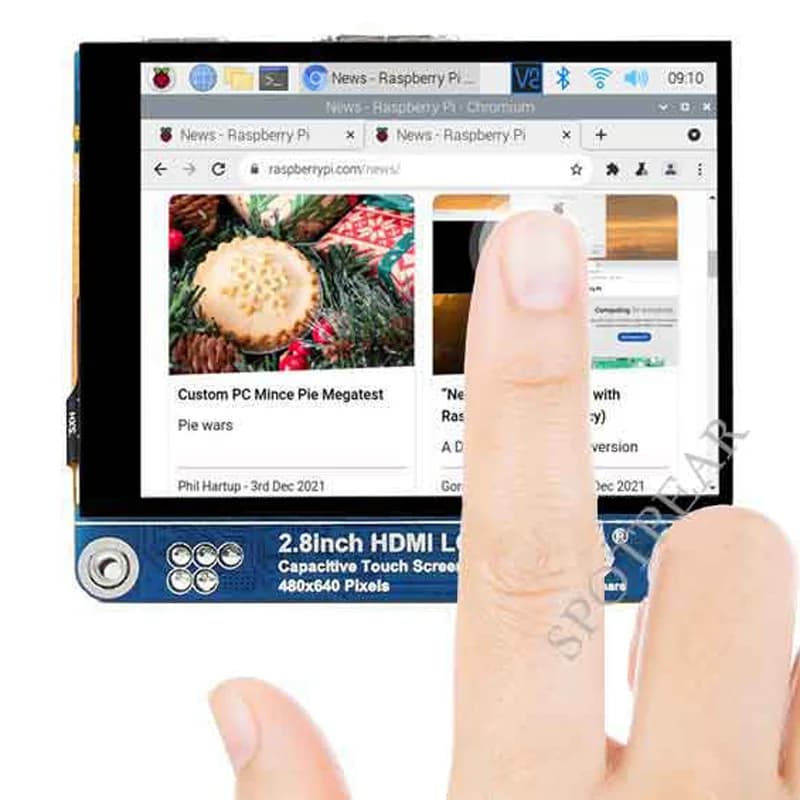 Raspberry Pi 2.8 inch HDMI LCD Touch Display Capacity 480*640 For Raspberry Pi 5 4B 3B Zero Jetson Nano PC
