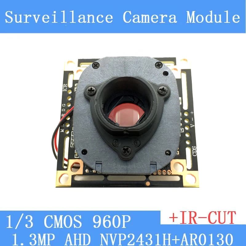 Circuito del modulo telecamera 1.3 MegaPixel 1280*960 AHD 960P, 1/3 "CMOS NVP2431H + scheda PCB AR0130 + interruttore a doppio filtro HD IR-CUT