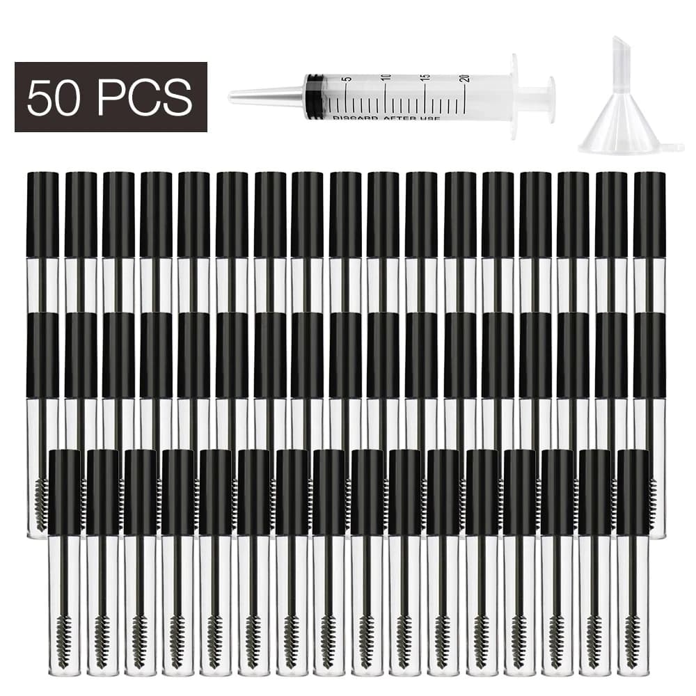 10/20/50pcs 10ml Empty Mascara Tube With Eyelash Bottle Cosmetic Container Bottle Eyelash Reusable Mascara Makeup Container