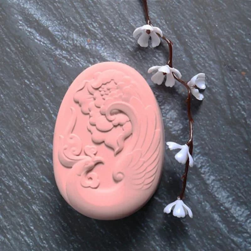 Silicone Mold Phoenix Pattern Handmade Soap Aromatherapy Plaster DIY Soap Making Supplies Chocolate Mold/casting Resin Molds